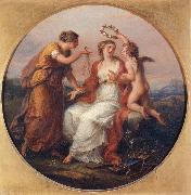 Angelica Kauffmann Die Schonheit,versucht von der Liebe,geleitet von der Klugheit oil painting artist